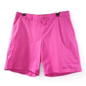 Khakis By GAP Women Boyfriend Roll-Up Hot Pink Summer Nautical Shorts Size 14